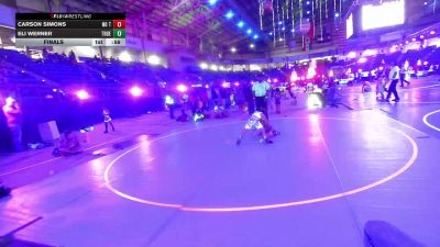 66 lbs Final - Carson Simons, No Team vs Eli Werner, True Grit Wrestling