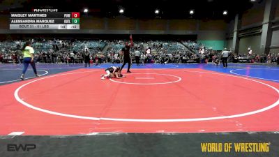 61 lbs Quarterfinal - Maisley Martines, Pure 6 Wresting vs Alessandra Marquez, Outlaws Wrestling Club
