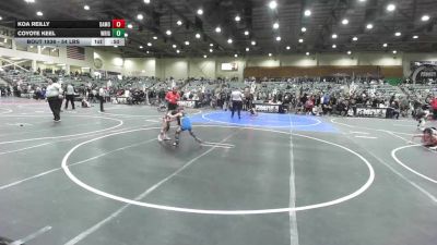54 lbs Quarterfinal - Koa Reilly, Damonte Mustangs WC vs Coyote Keel, Wrightwood Wrestling Club