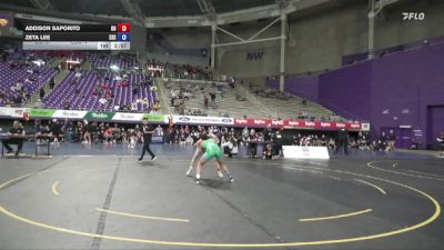 117 lbs Placement (4 Team) - Addison Saporito, Ottawa University vs Zeta Lee, Evergreen State