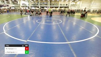 77 lbs Quarterfinal - Noah Hanson, Middlebury VT vs Jack Rodrigues, Falcon Wrestling