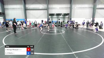 54 kg Quarterfinal - Isabella Ndinga Mbappé, Buckeye Girls National Team vs Caitlin O'Reilly, Jersey United Purple