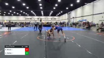 126 lbs Consolation - Ryder Block, IA vs Carter Bailey, CA