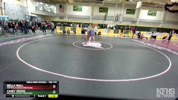160-170 lbs 7th Place Match - Casey Gross, Williams County Firestorm vs Bella Wall, Central Florida Wrestling