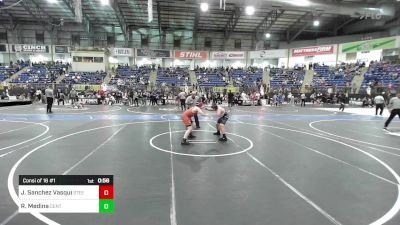 125 lbs Consi Of 16 #1 - Jacob Sanchez Vasquez, Steel City Reloaded vs Ryan Medina, Centauri Middle School