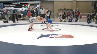 71 lbs Cons. Quarters - Taetem Kunze, Salem Elite Mat Club vs Lincoln Sanders, Team Tulsa Wrestling Club