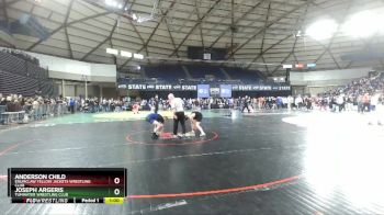 110 lbs Champ. Round 1 - Joseph Argeris, Tumwater Wrestling Club vs Anderson Child, Enumclaw Yellow Jackets Wrestling Club