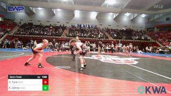 105 lbs Semifinal - Gunner Tyre, Wagoner Takedown Club vs Eli Johns, Broken Arrow Wrestling Club