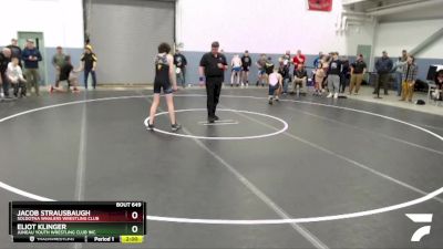 126 lbs Round 2 - Jacob Strausbaugh, Soldotna Whalers Wrestling Club vs Eliot Klinger, Juneau Youth Wrestling Club Inc.