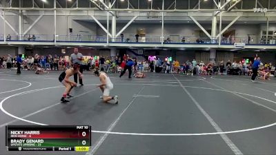 92 lbs Round 6 (10 Team) - Brady Genard, Upstate Uprising vs Nicky Harris, Iron Horse