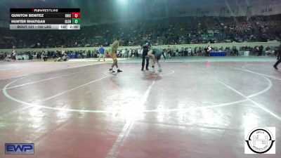 160 lbs Round Of 32 - Quinton Benitez, Chickasha Wrestling vs Hunter Rhatigan, Glenpool JH