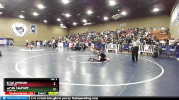 120 lbs Quarterfinal - Shea Dawson, Morro Bay vs Aiden Sanchez, Sunnyside