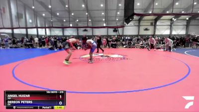 215 lbs Champ. Round 1 - Angel Huizar, WA vs Dereon Peters, OR