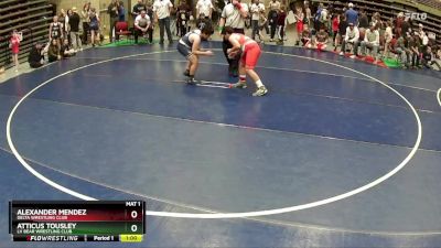 160 lbs Quarterfinal - Atticus Tousley, LV Bear Wrestling Club vs Alexander Mendez, Delta Wrestling Club