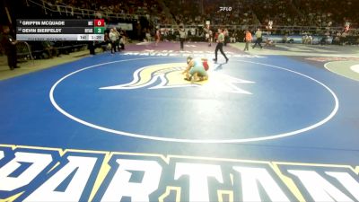 I-190 lbs Champ. Round 2 - Griffin McQuade, Maine-Endwell vs Devin Bierfeldt, Nyack