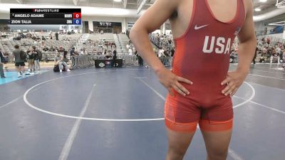 175 lbs Cons. Sub-semis - Angelo Adame, Madbull Wrestling vs Zion Talia, Sanderson Wrestling Academy