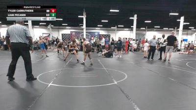 110 lbs Round 1 (6 Team) - Tyler Carruthers, Mat Warriors vs Liam Fecanin, NJ Squeeze