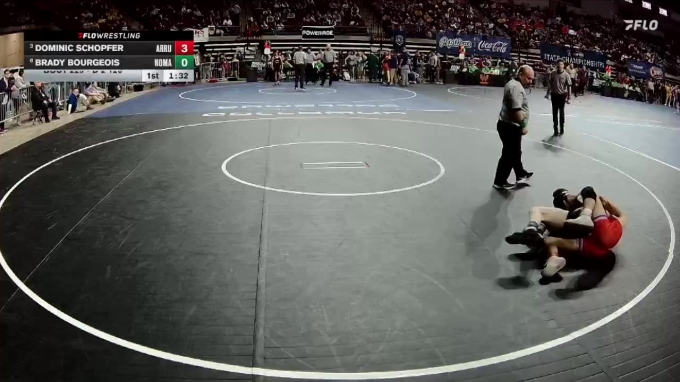D 2 120 lbs Quarterfinal - Dominic Schopfer, Archbishop Rummel vs Brady ...