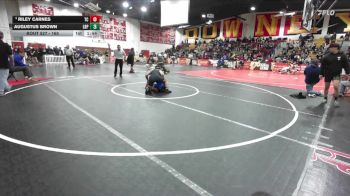 165 lbs Quarterfinal - Riley Carnes, Temescal Canyon vs Augustus Brown, Long Beach Poly