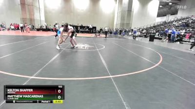 132 lbs Cons. Round 3 - Kelton Shaffer, Neosho vs Matthew Mascarenas, Cleveland