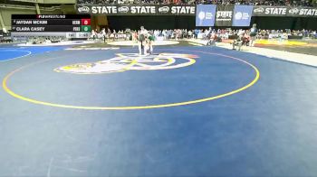 Girls 3A 155 lbs Champ. Round 1 - Clara Casey, Peninsula (Girls) vs Jaydan McKim, Hermiston (Girls)
