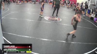 61 lbs Round 3 - Tanner James, Palmetto State Wrestling vs Liam Kingfisher, The Storm Wrestling Center
