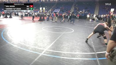 138 lbs Round Of 16 - Will Nixon, Wellesley vs Andrew "AJ" Craig, Portsmouth