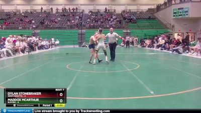 132 lbs Semis & 1st Wb (8 Team) - Dylan Stonebraker, West Forsyth vs Maddox McArthur, Buford