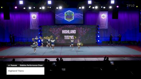 Highland Titans [2022 Jr. Peewee Sideline Performance Cheer] 2022 Pop Warner National Cheer & Dance Championship