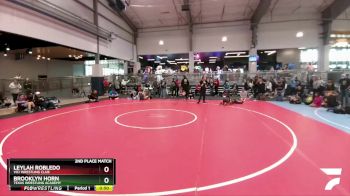 83 lbs 2nd Place Match - Leylah Robledo, Vici Wrestling Club vs Brooklyn Horn, Texas Wrestling Academy