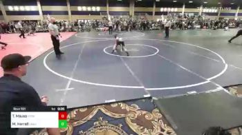 86 lbs Consolation - Taylor Mauss, Spokane Wrestling vs Mavrik Harrell, Lawc