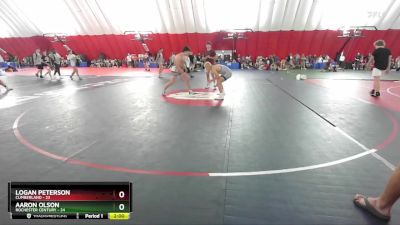 175 lbs Round 2 (6 Team) - Aaron Olson, Rochester Century vs Logan Peterson, Cumberland