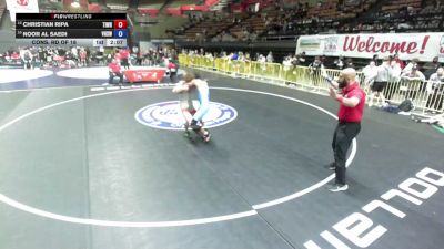 138 lbs Cons. Rd Of 16 - Christian Ripa, Timberwolves Wrestling vs Noor Al Saedi, Valhalla High School Wrestling