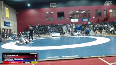 123 lbs Semifinal - Alyssa Mahan, Presbyterian vs Montana Delawder, King University