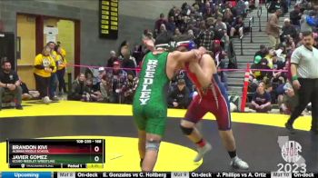 168 lbs Champ. Round 1 - Javier Gomez, KCUSD Reedley Wrestling vs Brandon Kivi, Albiani Middle School