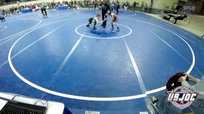 61 lbs Round Of 16 - Eli Bointy, Tuttle Wrestling vs Daxon McCarther, Clinton Youth Wrestling