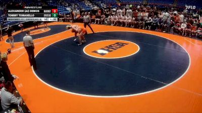 165 lbs Quarterfinals (8 Team) - Tommy Tomasello, Crystal Lake (Central) vs Alexander (AJ) Demos, Mahomet (M.-Seymour)