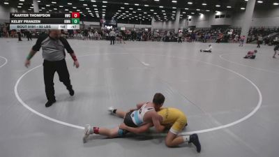 93 lbs Cons. Sub-quarters - Karter Thompson, Norfolk Wrestling Club vs Kelby Franzen, Iowa