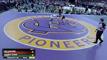 1st Place Match - Dominic Olson, Waverly vs Coy Childers, Alliance