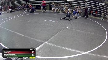 85 lbs Round 3 (6 Team) - Ty Cole, Utah vs Wyatt West, South Dakota Thunder
