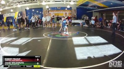 85 lbs Semifinal - Chase Wolgamuth, Alpha Wrestling Club vs Robert Frijouf, Tampa Bay Tiger Wrestling