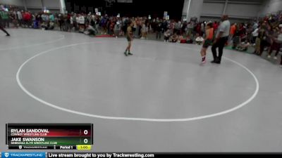 80 lbs Champ. Round 1 - Rylan Sandoval, Cowboy Wrestling Club vs Jake Swanson, Nebraska Elite Wrestling Club