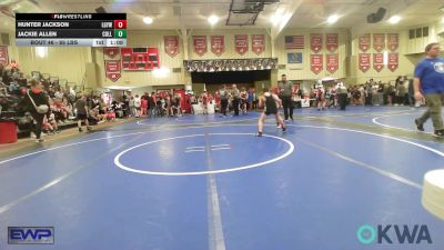 85 lbs Semifinal - Hunter Jackson, Locust Grove Youth Wrestling vs Jackie Allen, Collinsville Cardinal Youth Wrestling