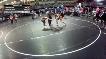 112 lbs Champ. Round 1 - Brogan Ruff, Sutherland Youth Wrestling Club vs Jase Taylor, North Bend Matcats