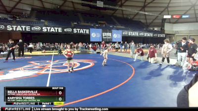 36-39 lbs Cons. Semi - Karysma Torres, Victory Wrestling-Central WA vs Bella Baskerville, Victory Wrestling-Central WA