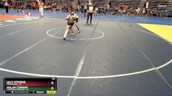 115 lbs Quarterfinals (8 Team) - Nolan Conway, Caledonia/Houston vs Lilly Stevens, Farmington