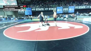 Boys 1A 285 lbs Quarterfinal - Ulysses Betancourt, Cashmere vs Casey Coleman, Zillah