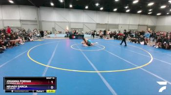 164 lbs Placement Matches (8 Team) - Johanna Forman, California Red vs Nevaeh Garcia, Colorado