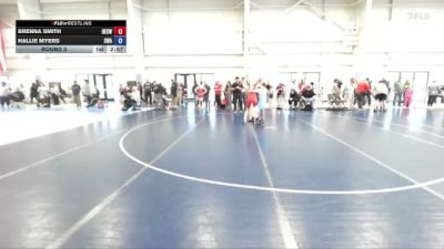 145 lbs Round 3 - Brenna Smith, Box Elder Stingers Wrestling vs Hallie Myers, Sanderson Wrestling Academy