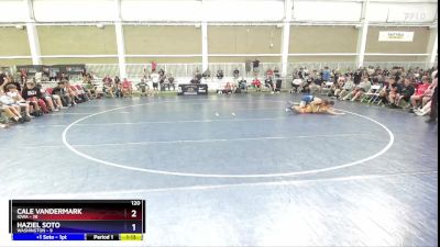 120 lbs Placement Matches (8 Team) - Cale Vandermark, Iowa vs Haziel Soto, Washington